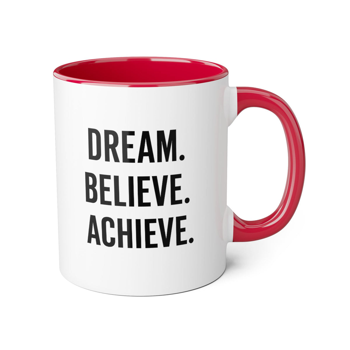Motivia dream Mug 11oz — Black Interior & Handle