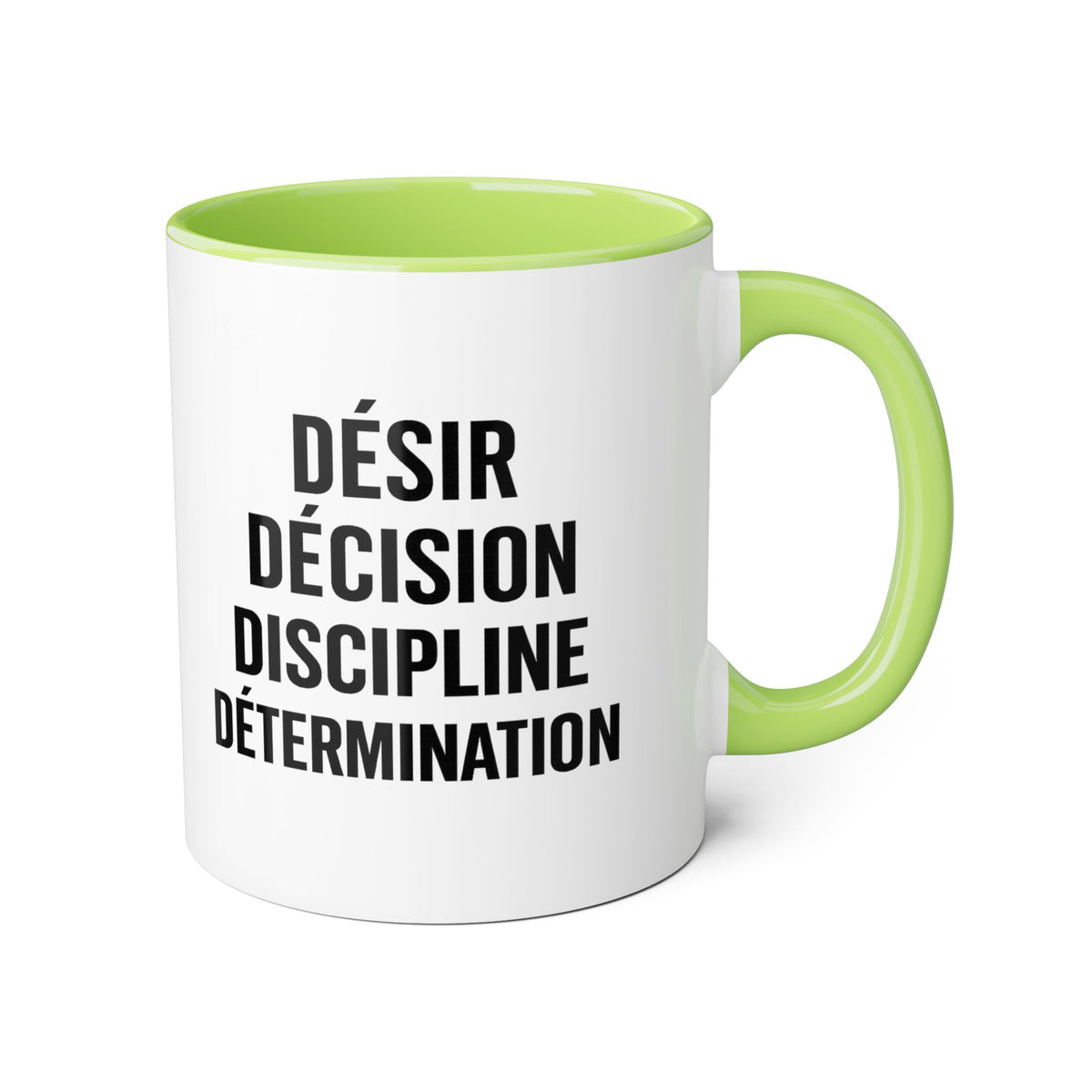 Motivia desire Mug 11oz — Black Interior & Handle