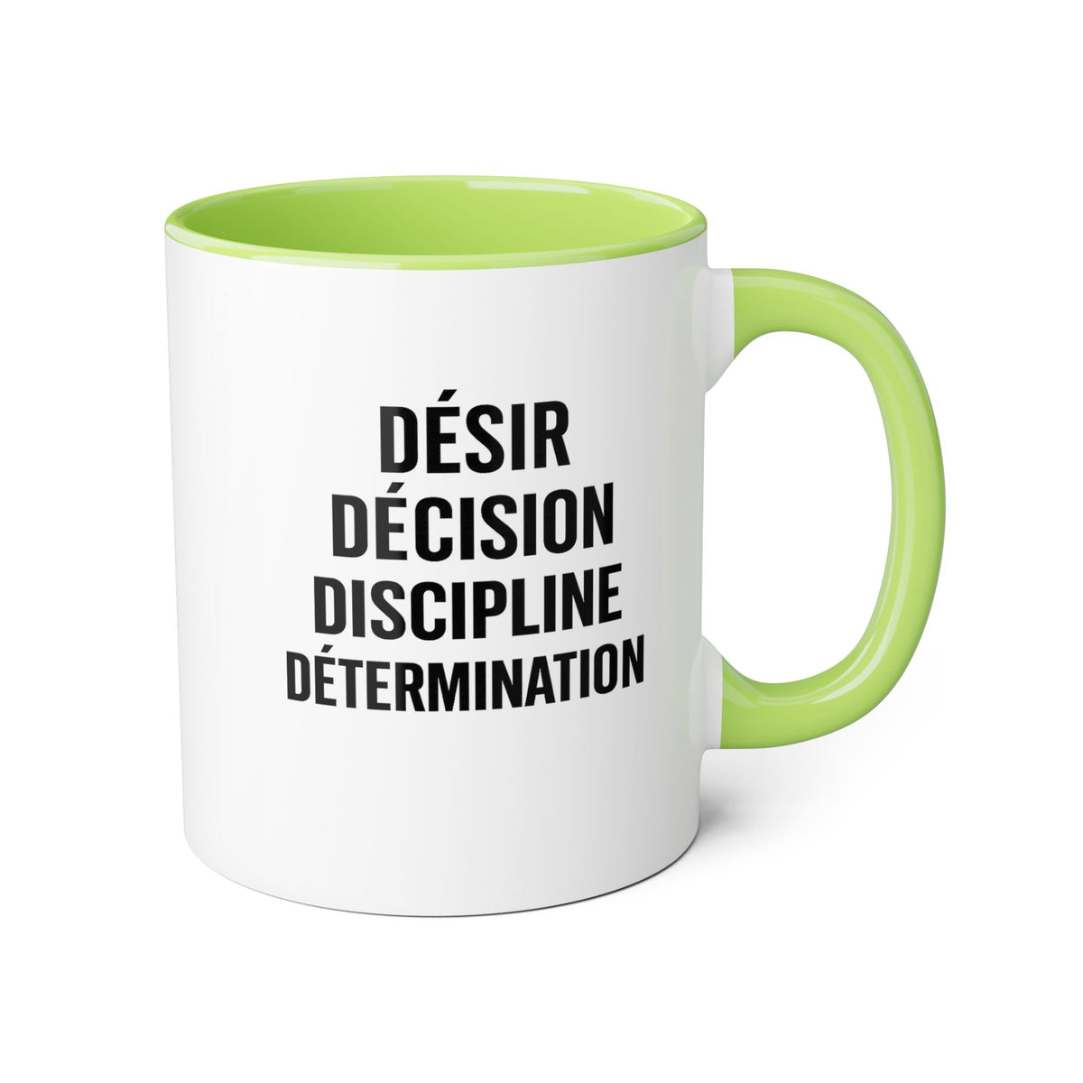 Motivia desire Mug 11oz — Black Interior & Handle