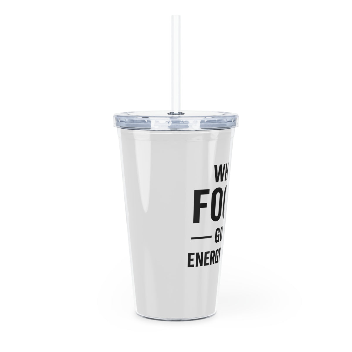 Motivia 20 oz plastic tumbler where