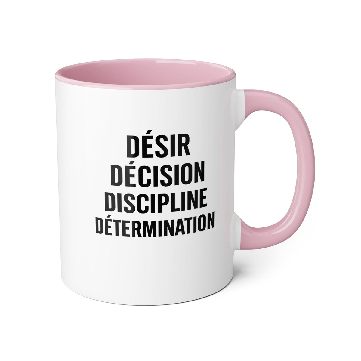 Motivia desire Mug 11oz — Black Interior & Handle