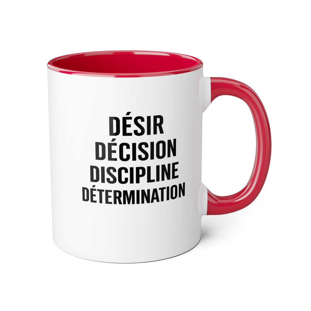 Motivia desire Mug 11oz — Black Interior & Handle