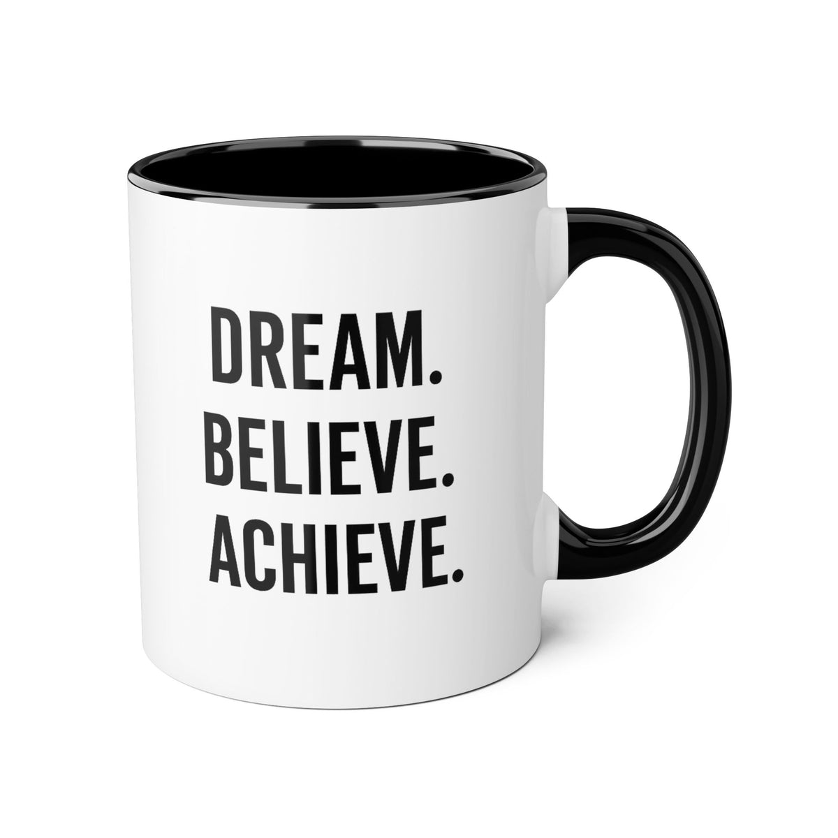 Motivia dream  Mug 11oz — Black Interior & Handle