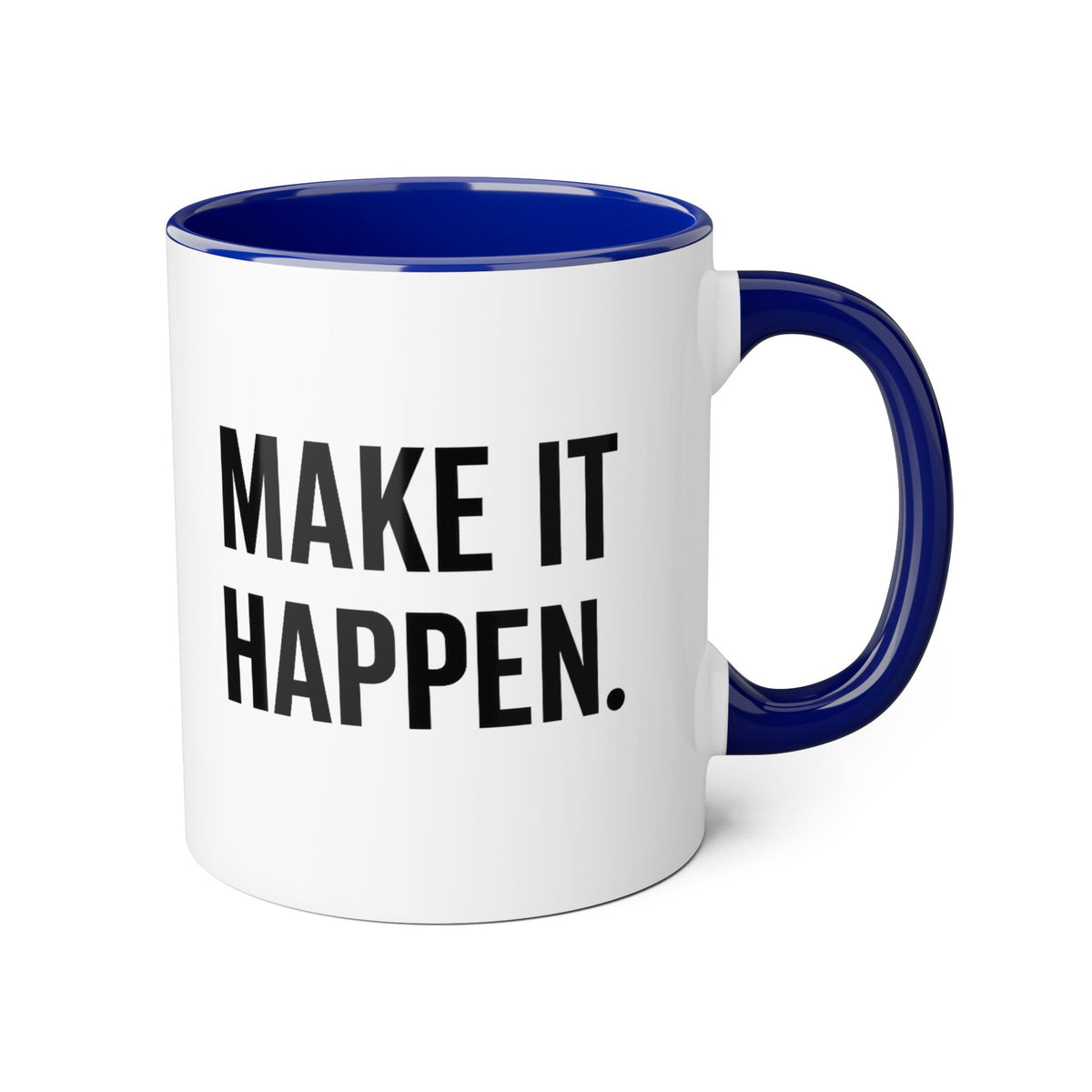 Motivia make it Mug 11oz — Black Interior & Handle