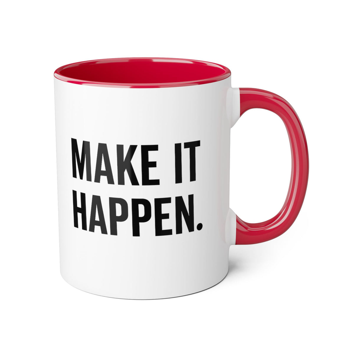 Motivia make it Mug 11oz — Black Interior & Handle