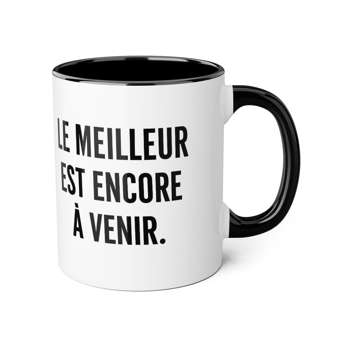 Motivia le meilleur Mug 11oz — Black Interior & Handle
