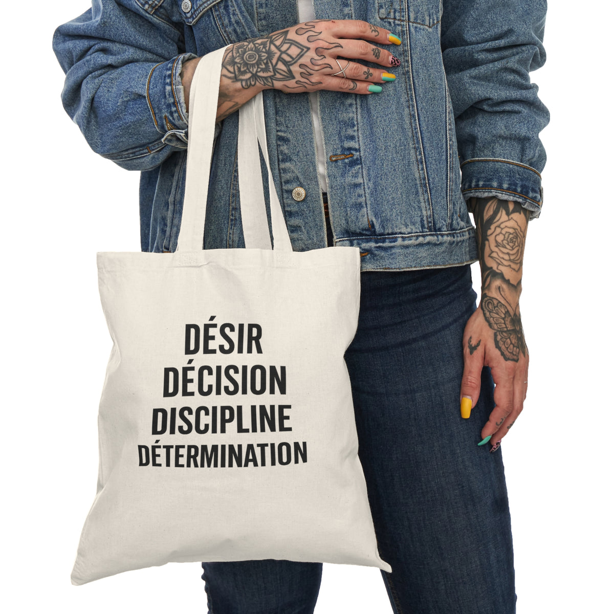 Motivia Canvas tote bag  Desire french