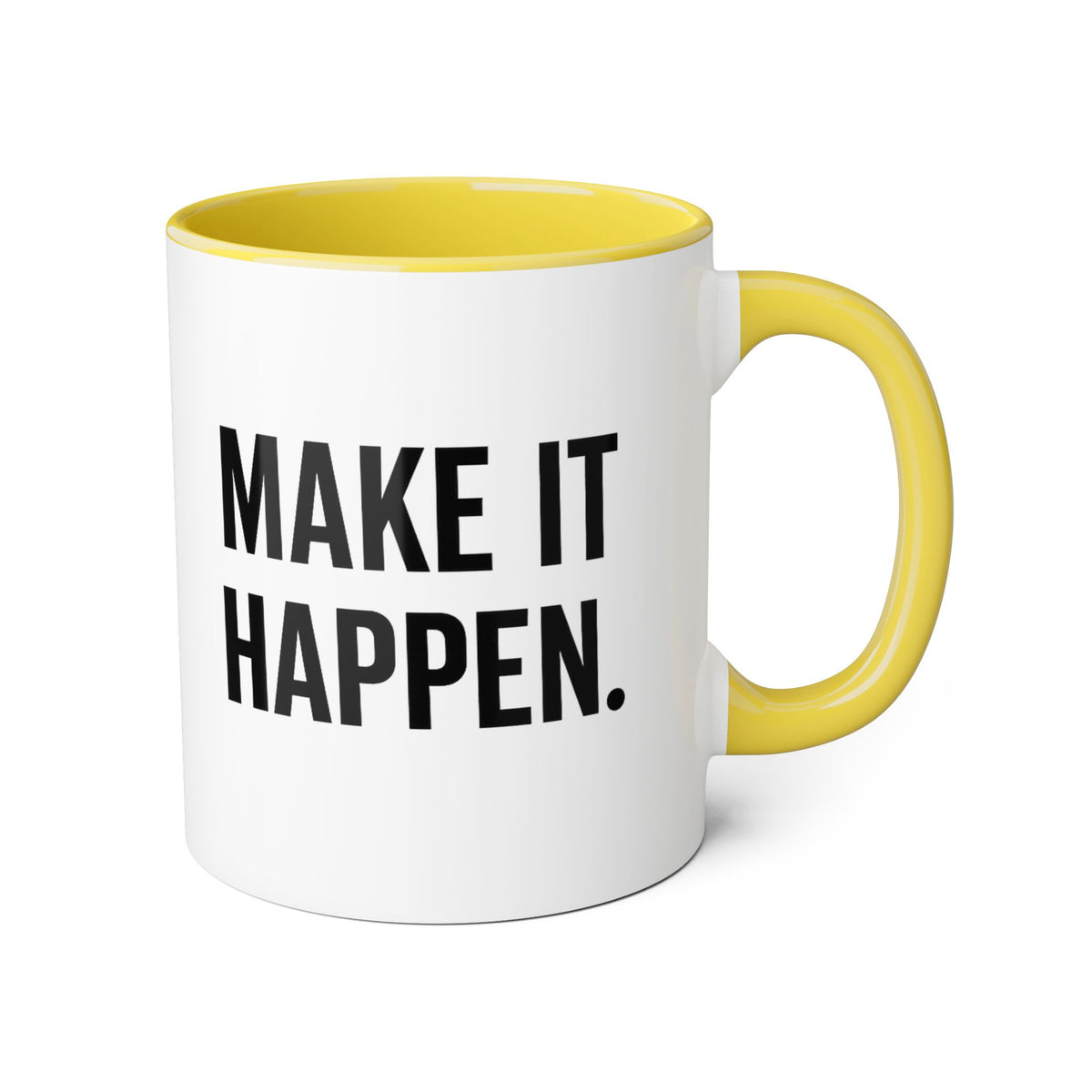 Motivia make it Mug 11oz — Black Interior & Handle