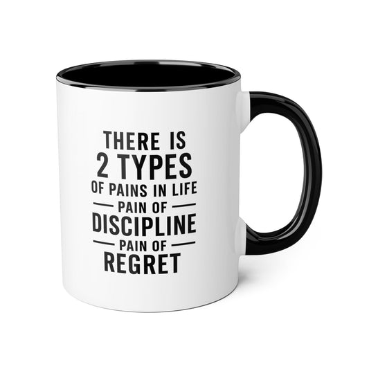 Motivai 2 types Mug 11oz — Black Interior & Handle