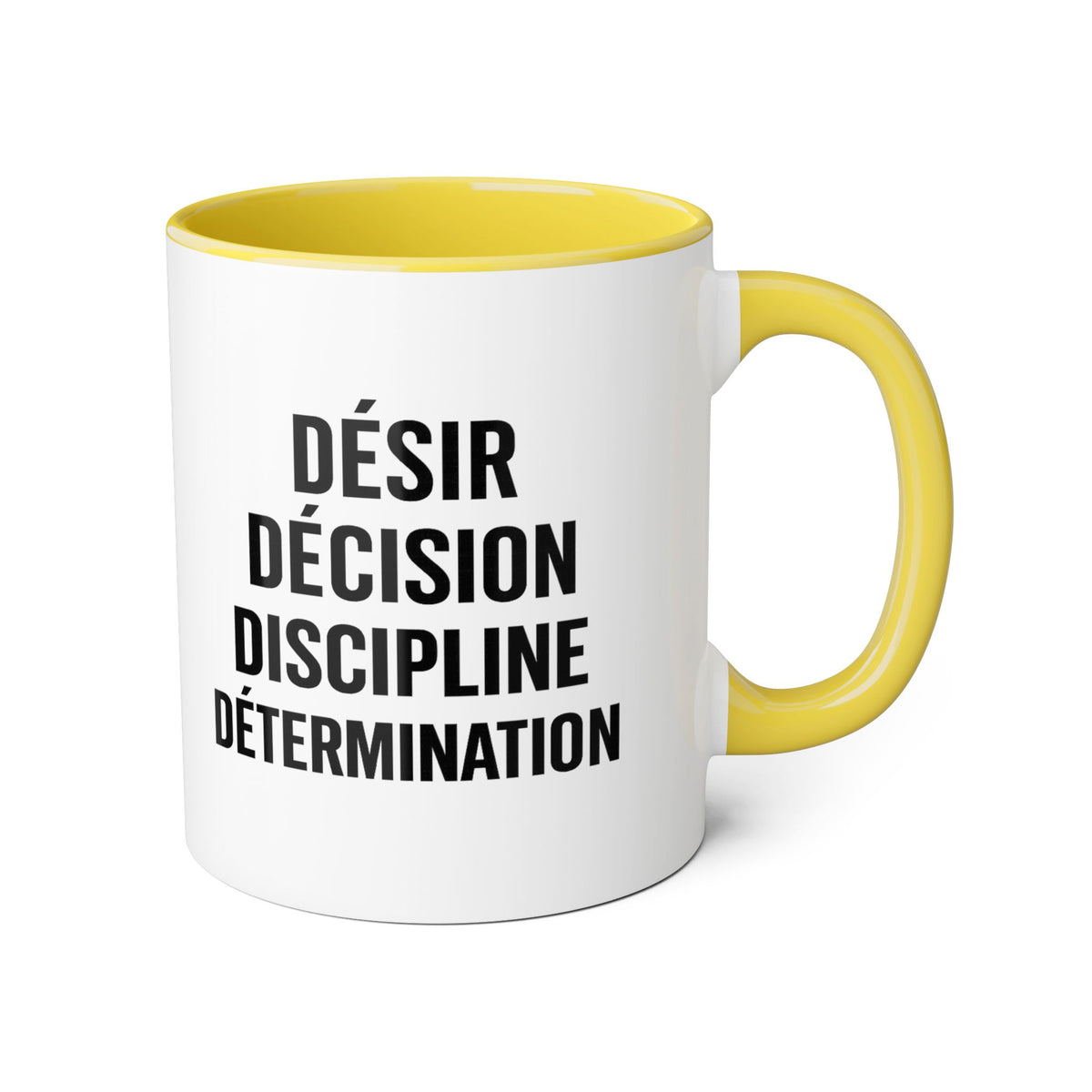 Motivia desire Mug 11oz — Black Interior & Handle