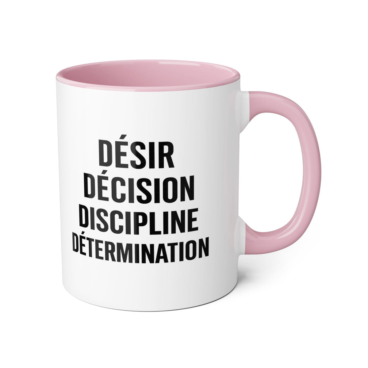 Motivia desire Mug 11oz — Black Interior & Handle